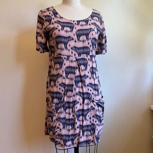 Anthropologie Maeve Bear Print Tunic/Dress